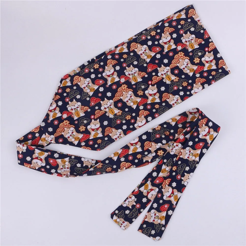 Patterned Obi Belt for Kimonos