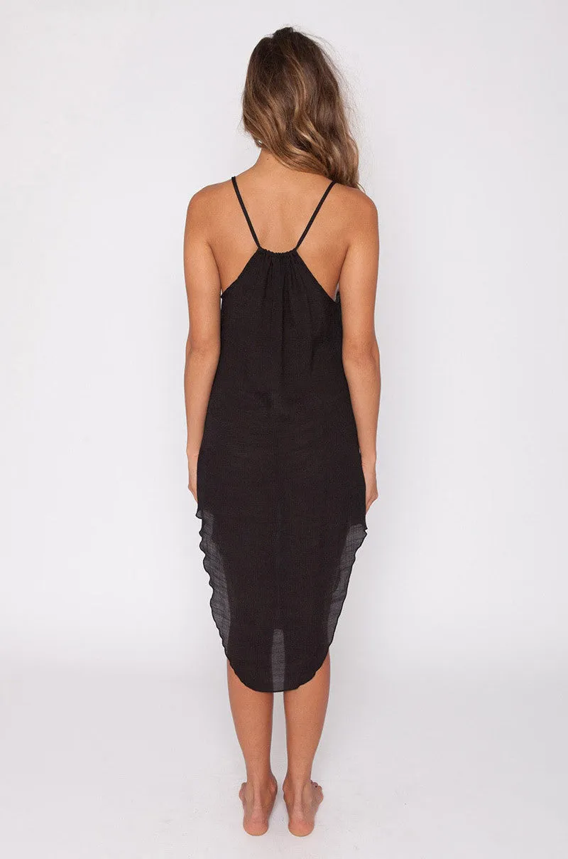 Pearl Button-Down Dress