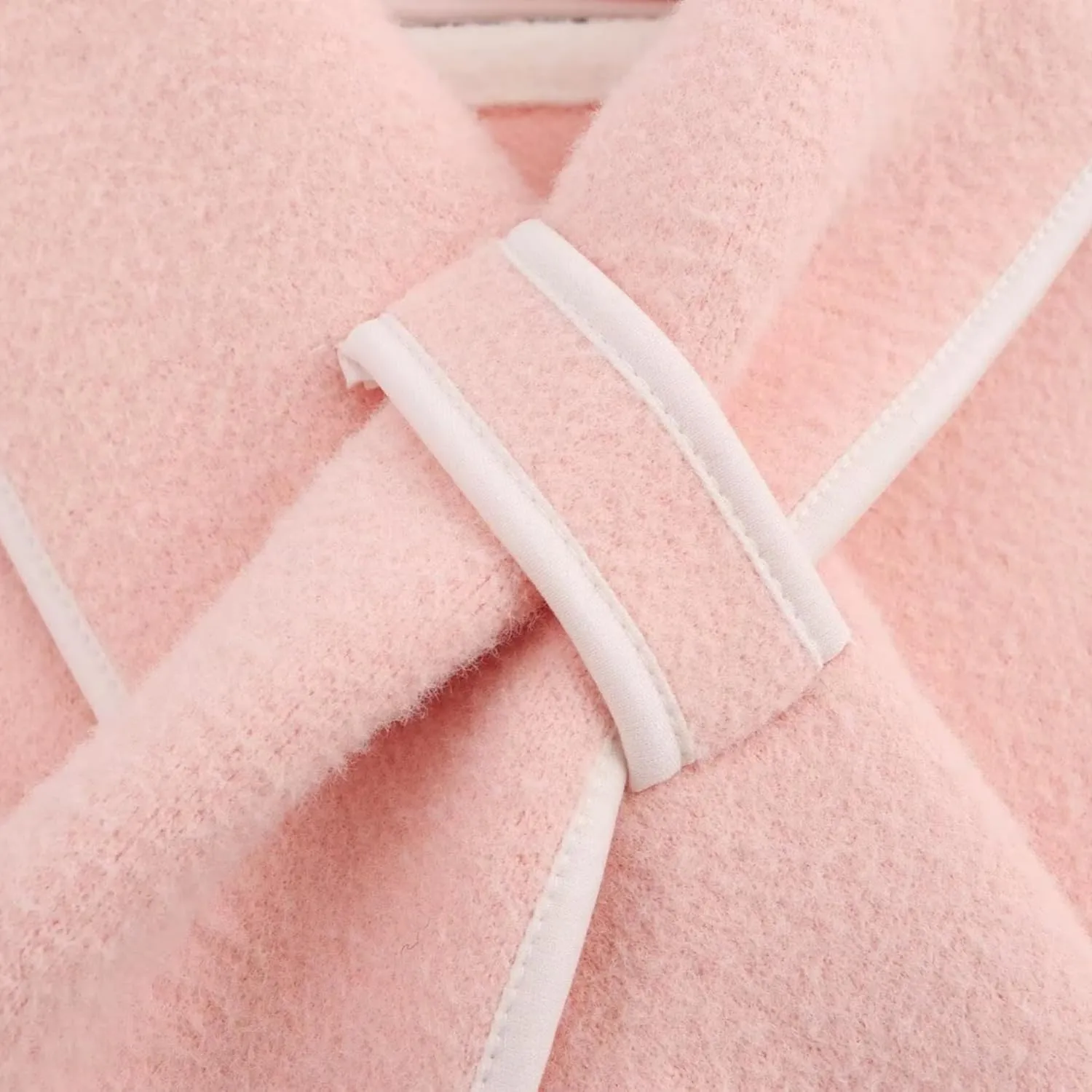 Perbai Womens Scarf Jacket Cropped Wool Blend Jacket Button Down Long Sleeve Color Block Winter Coats