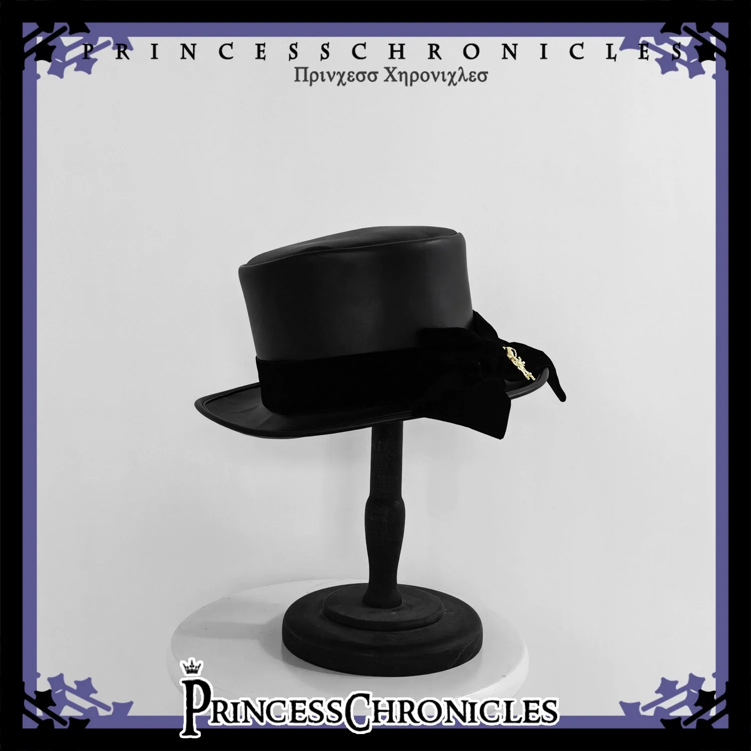 Princess Chronicles~Doll~Black Ouji Lolita Hat Retro Prince Bowler Hat