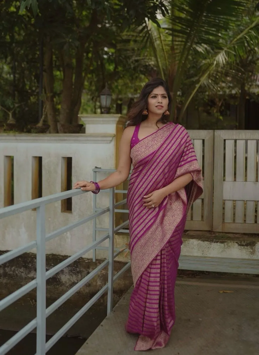 Radiant Magenta Soft Silk Saree With Resonant Blouse Piece