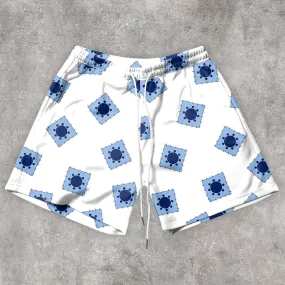 Retro Comic Print Casual Street Shorts
