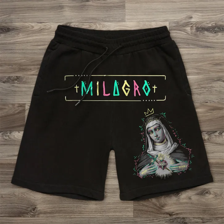 Retro Fashion Faith Casual Sports Shorts