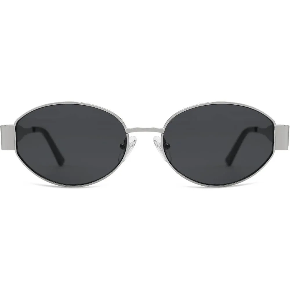 Retro Oval Sunglasses Trendy Sun Glasses Classic Shades for Women and Men
