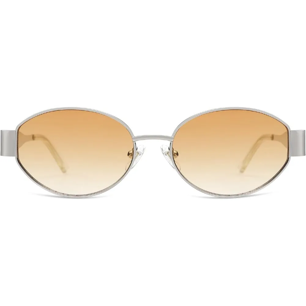 Retro Oval Sunglasses Trendy Sun Glasses Classic Shades for Women and Men