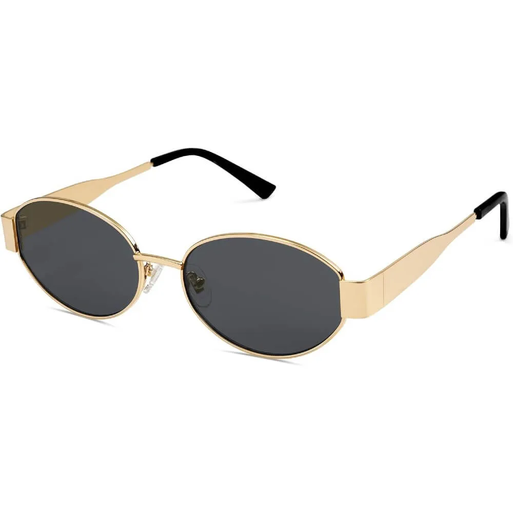 Retro Oval Sunglasses Trendy Sun Glasses Classic Shades for Women and Men