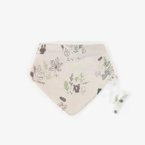 Souris Mini Organic Bib Scarf, Cream