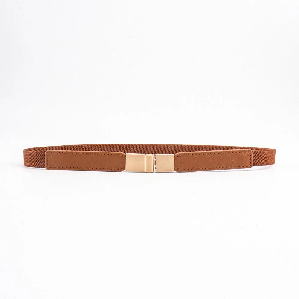 Square Buckle Belt for Women – Stylish Canvas Waist Seal for Skirts and More