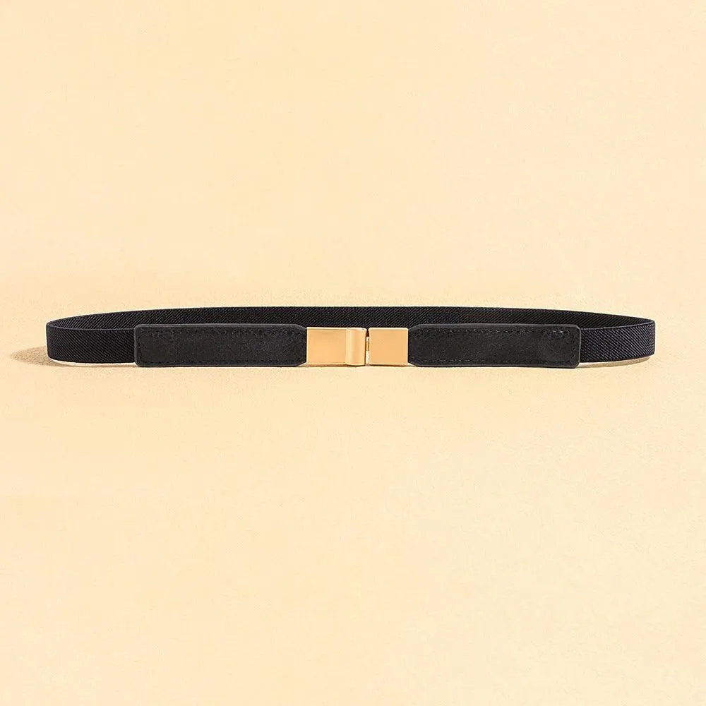 Square Buckle Belt for Women – Stylish Canvas Waist Seal for Skirts and More