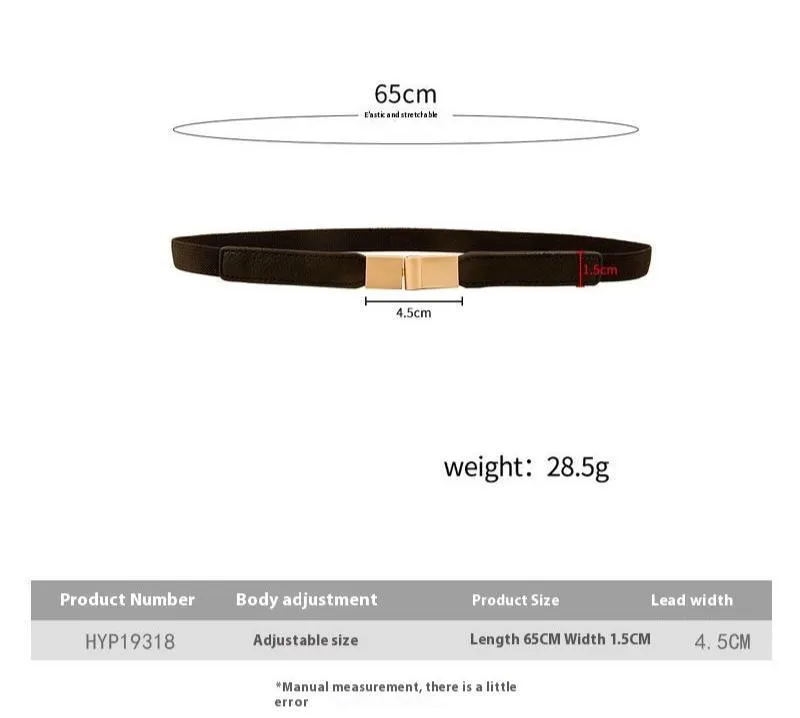 Square Buckle Belt for Women – Stylish Canvas Waist Seal for Skirts and More