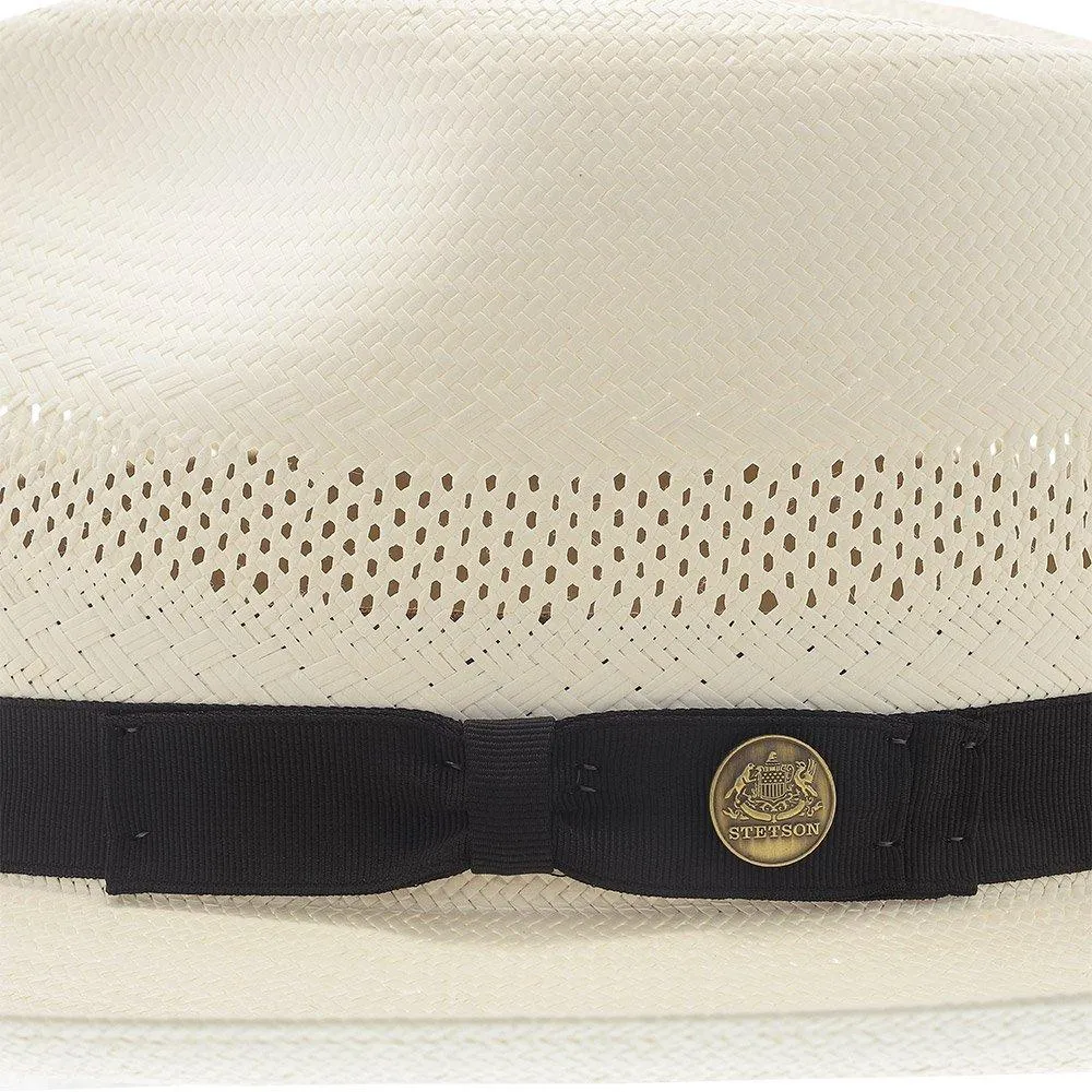Stetson Alderton Shantung Straw Fedora Hat
