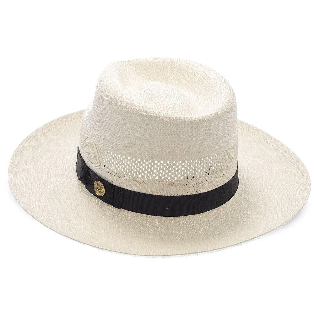 Stetson Alderton Shantung Straw Fedora Hat