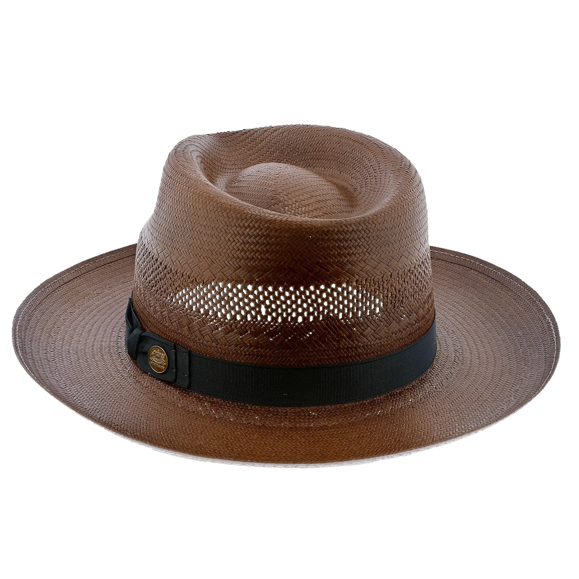 Stetson Alderton Shantung Straw Fedora Hat