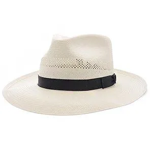 Stetson Alderton Shantung Straw Fedora Hat
