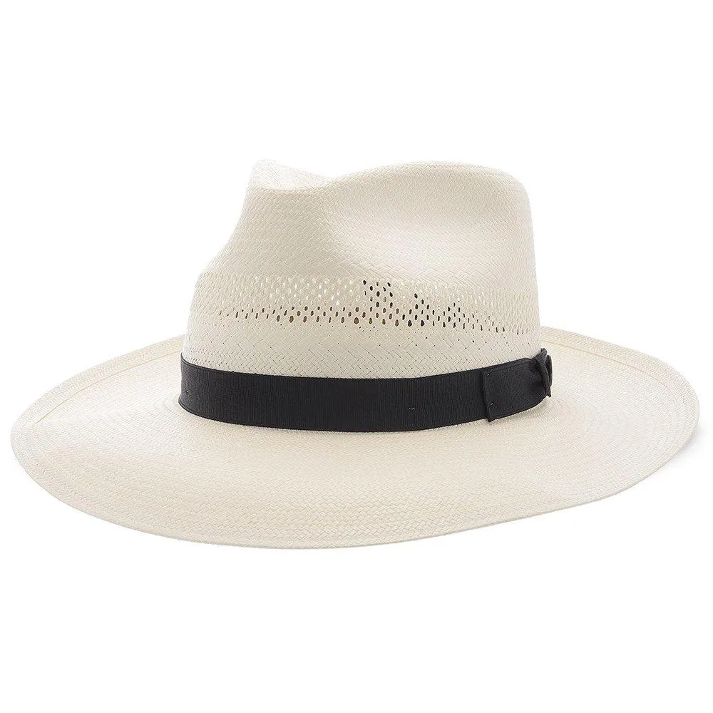 Stetson Alderton Shantung Straw Fedora Hat