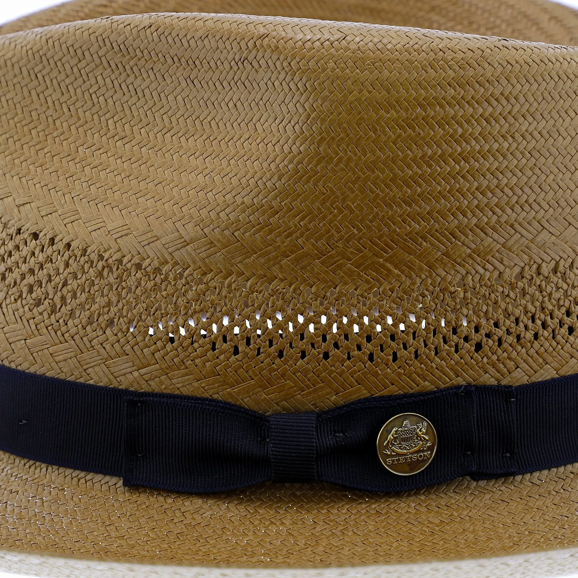 Stetson Alderton Shantung Straw Fedora Hat