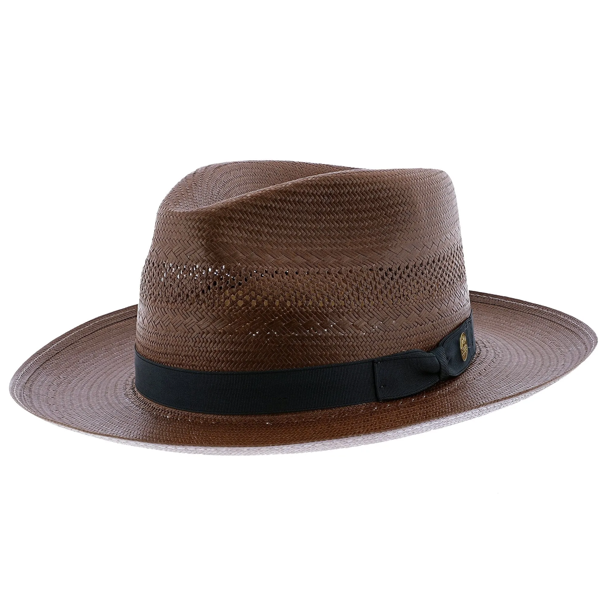 Stetson Alderton Shantung Straw Fedora Hat