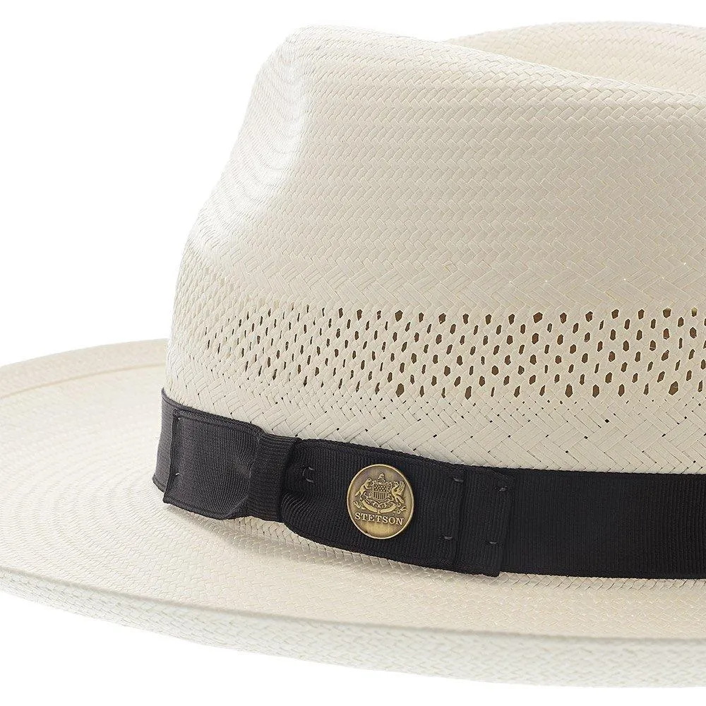 Stetson Alderton Shantung Straw Fedora Hat