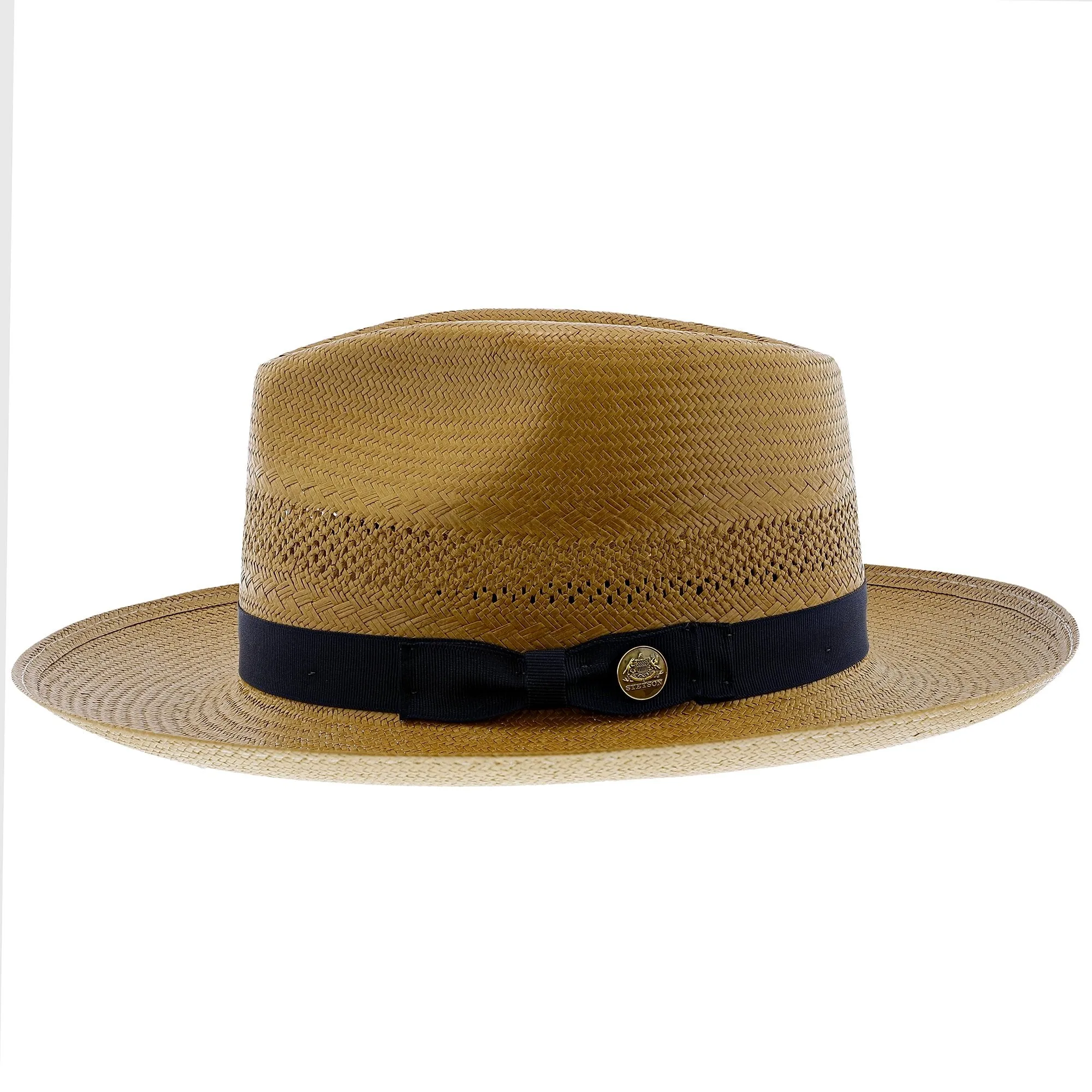 Stetson Alderton Shantung Straw Fedora Hat