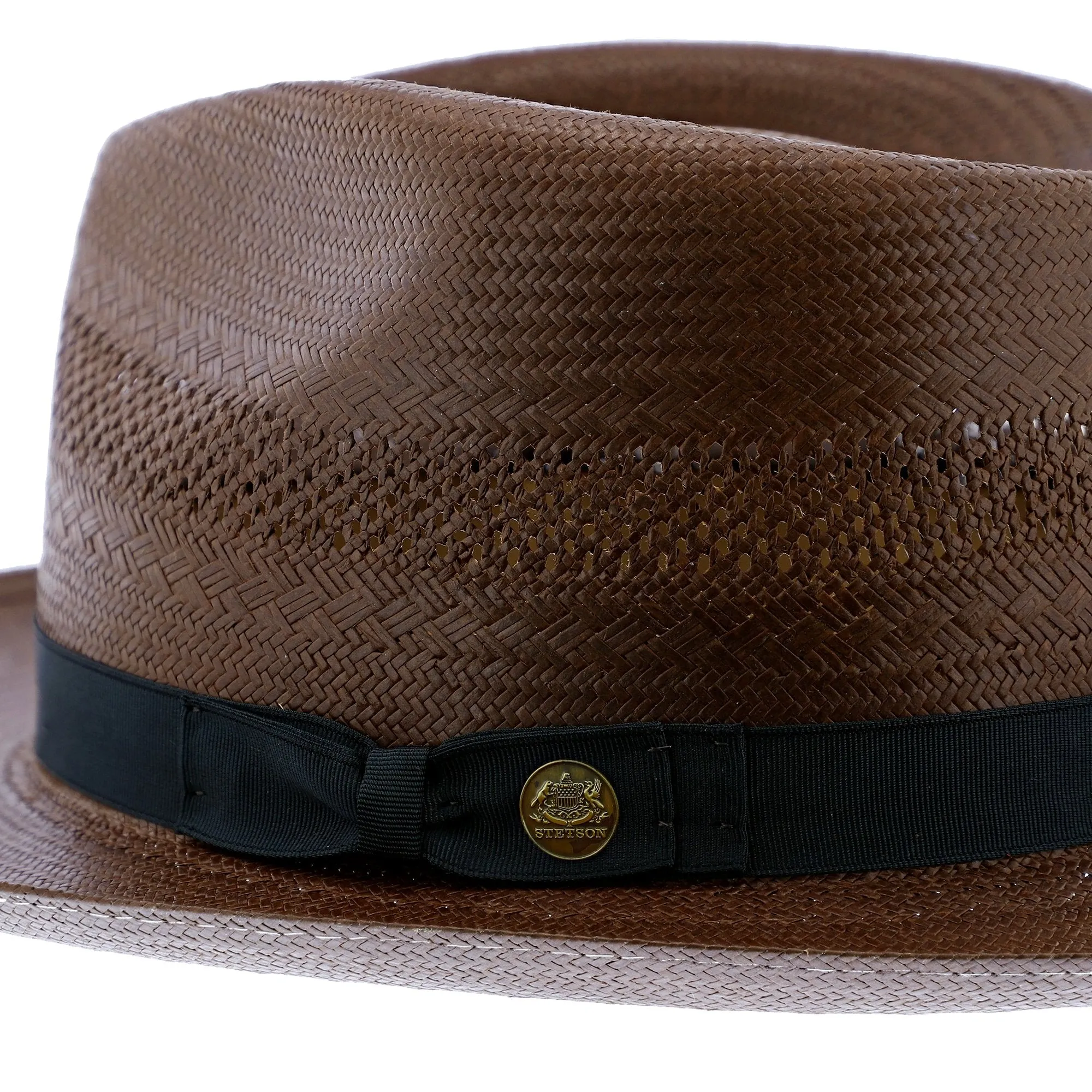 Stetson Alderton Shantung Straw Fedora Hat
