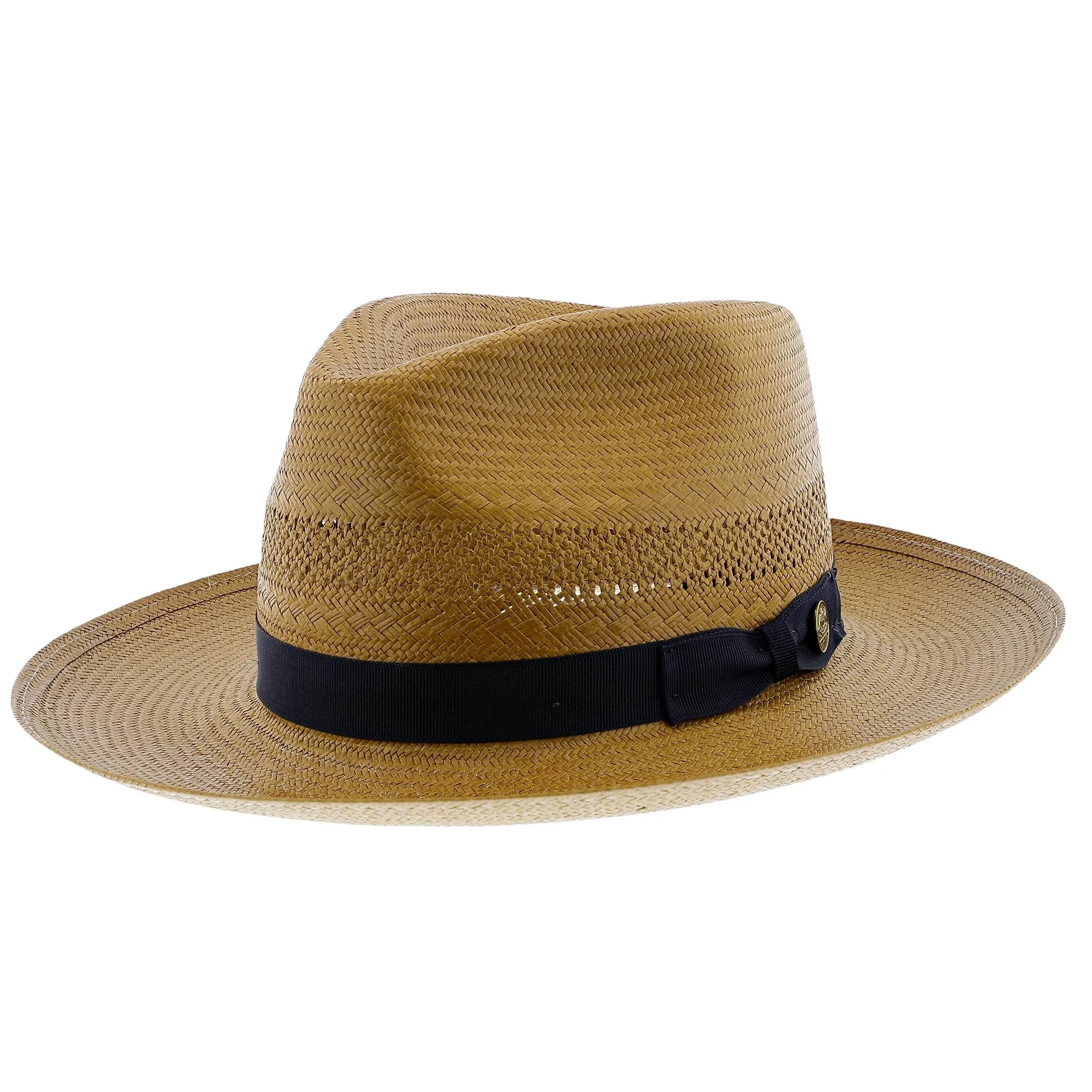 Stetson Alderton Shantung Straw Fedora Hat