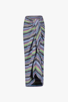 Stripe Sarong Coverup