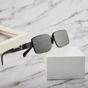 Summer Trendy Square Design Rectangle Brand Women's Small Sunglasses