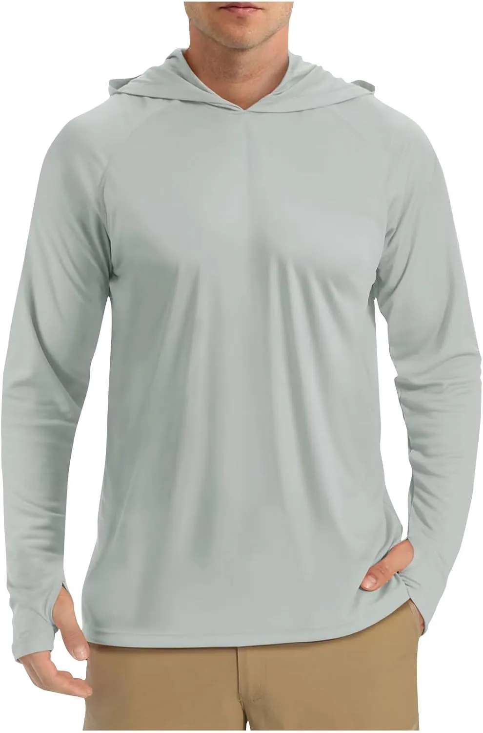 Sun Shirt UPF 50  Men's Fishing Long Sleeve UV Protection Hoodie Hiking Rash Guard Beach Swimming Running Pullover