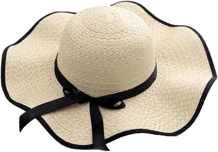 Sun Straw Hat Wave Wide Brim Protection for