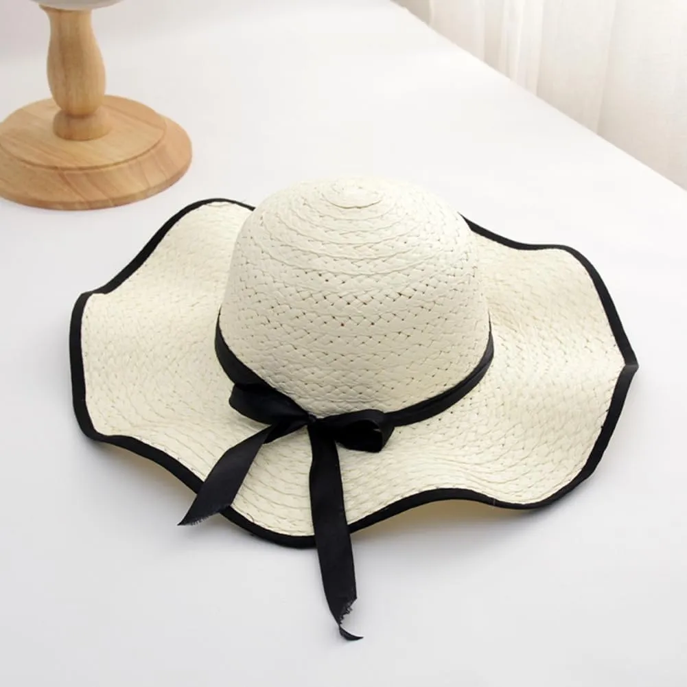 Sun Straw Hat Wave Wide Brim Protection for