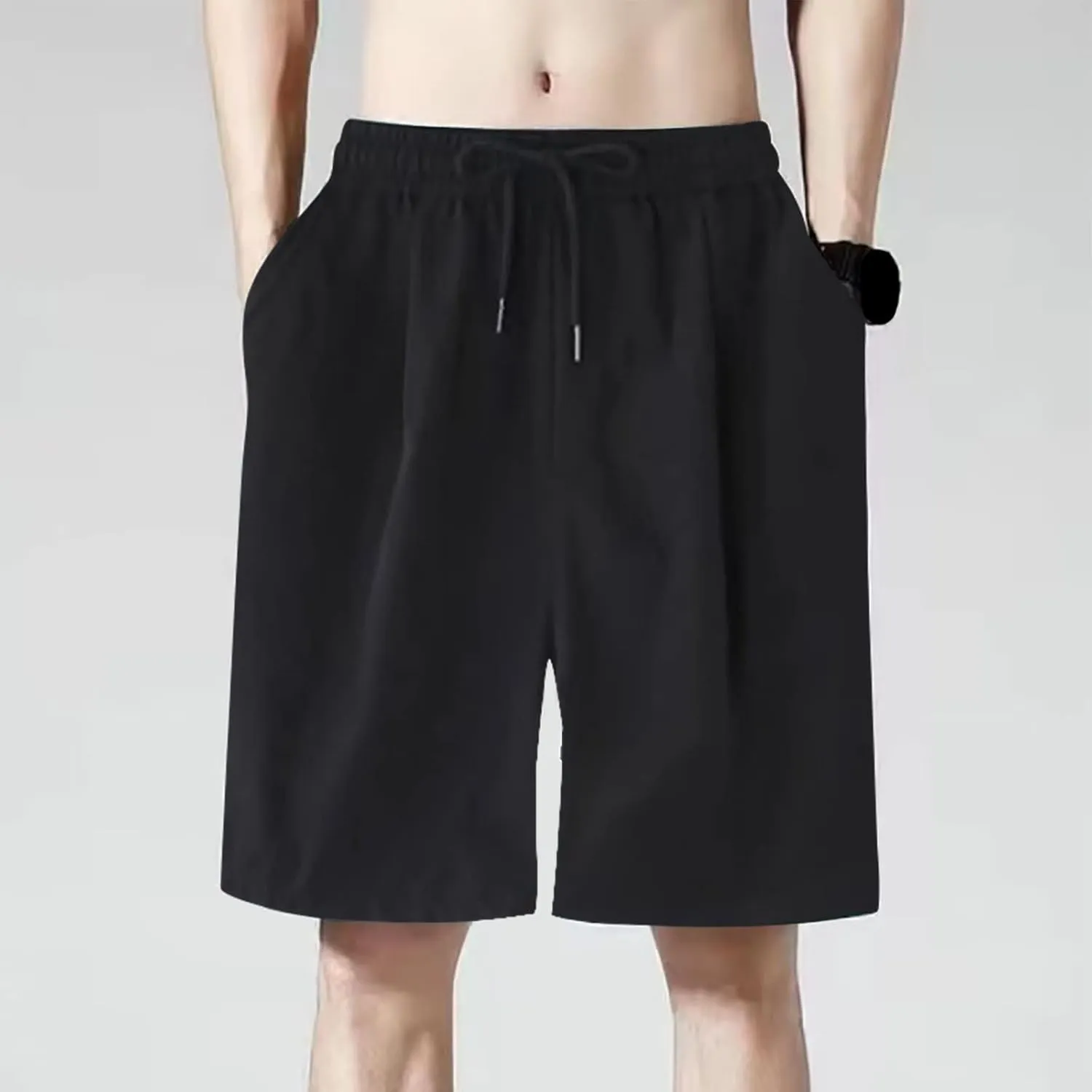 SUWBMHWE Men Shorts Casual, Men's Shorts with Deep Pockets Loose Fit Casual Shorts for Running Workout Training Basketball