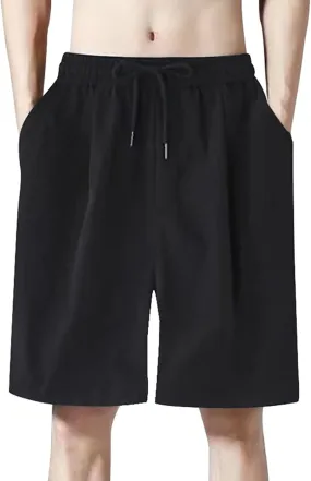 SUWBMHWE Men Shorts Casual, Men's Shorts with Deep Pockets Loose Fit Casual Shorts for Running Workout Training Basketball