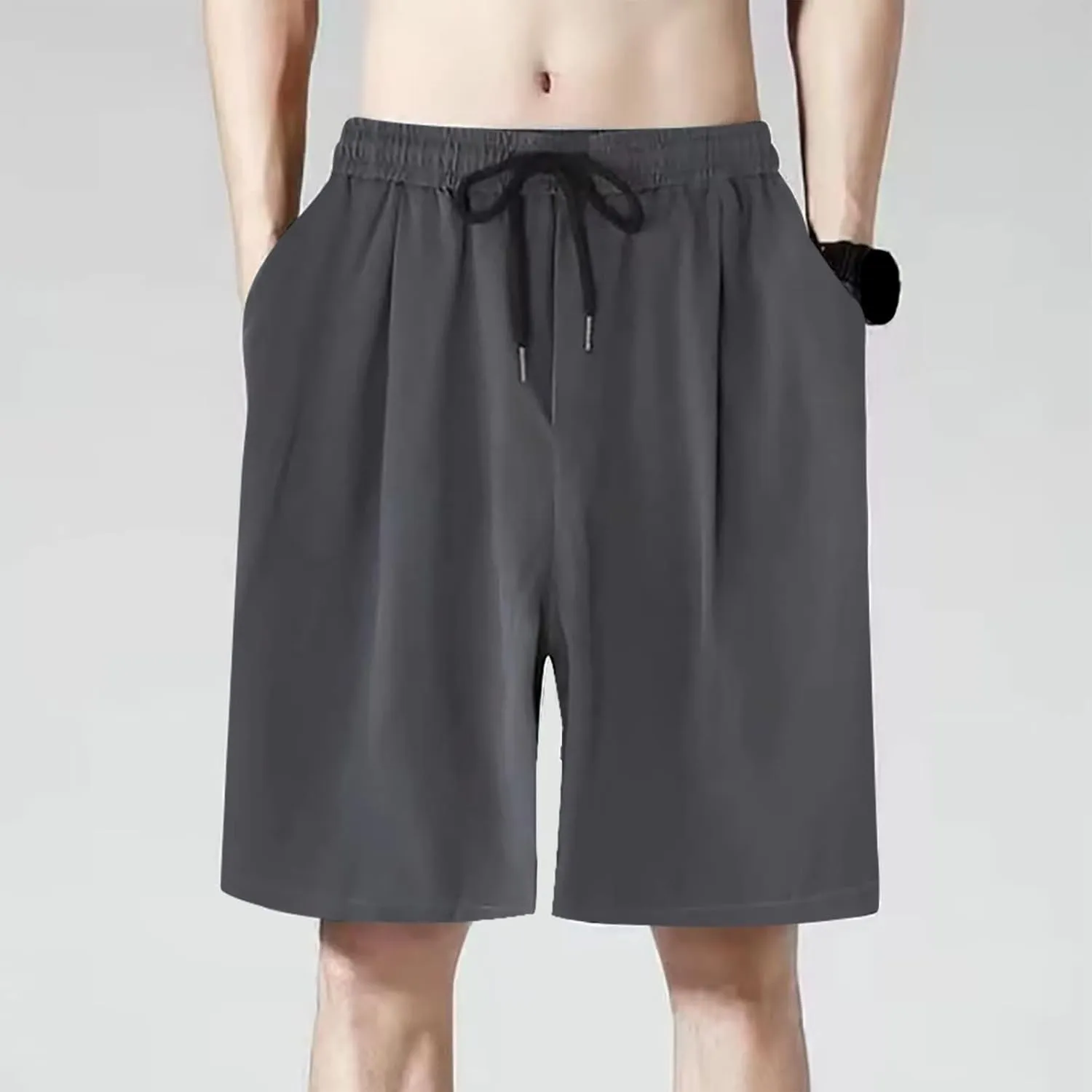 SUWBMHWE Men Shorts Casual, Men's Shorts with Deep Pockets Loose Fit Casual Shorts for Running Workout Training Basketball