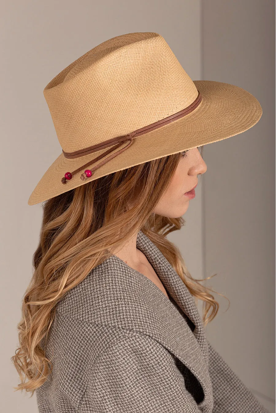 Tessa Hat Toquilla Color Beige