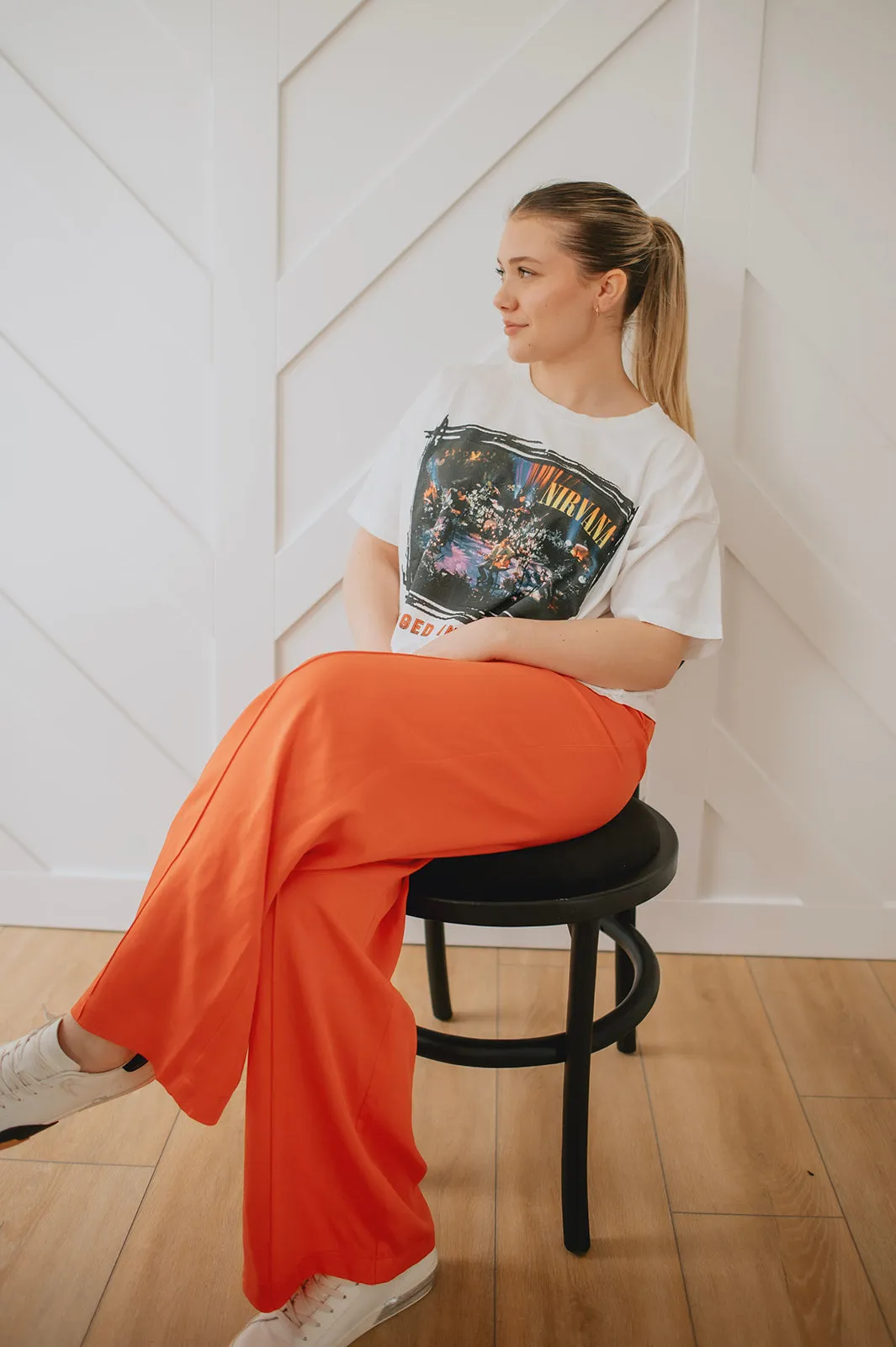 The Palmina Pant by FRNCH - Rouge