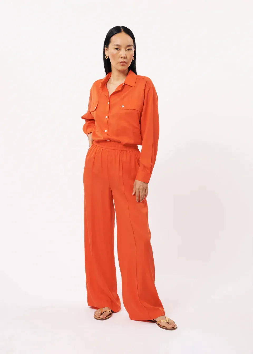 The Palmina Pant by FRNCH - Rouge