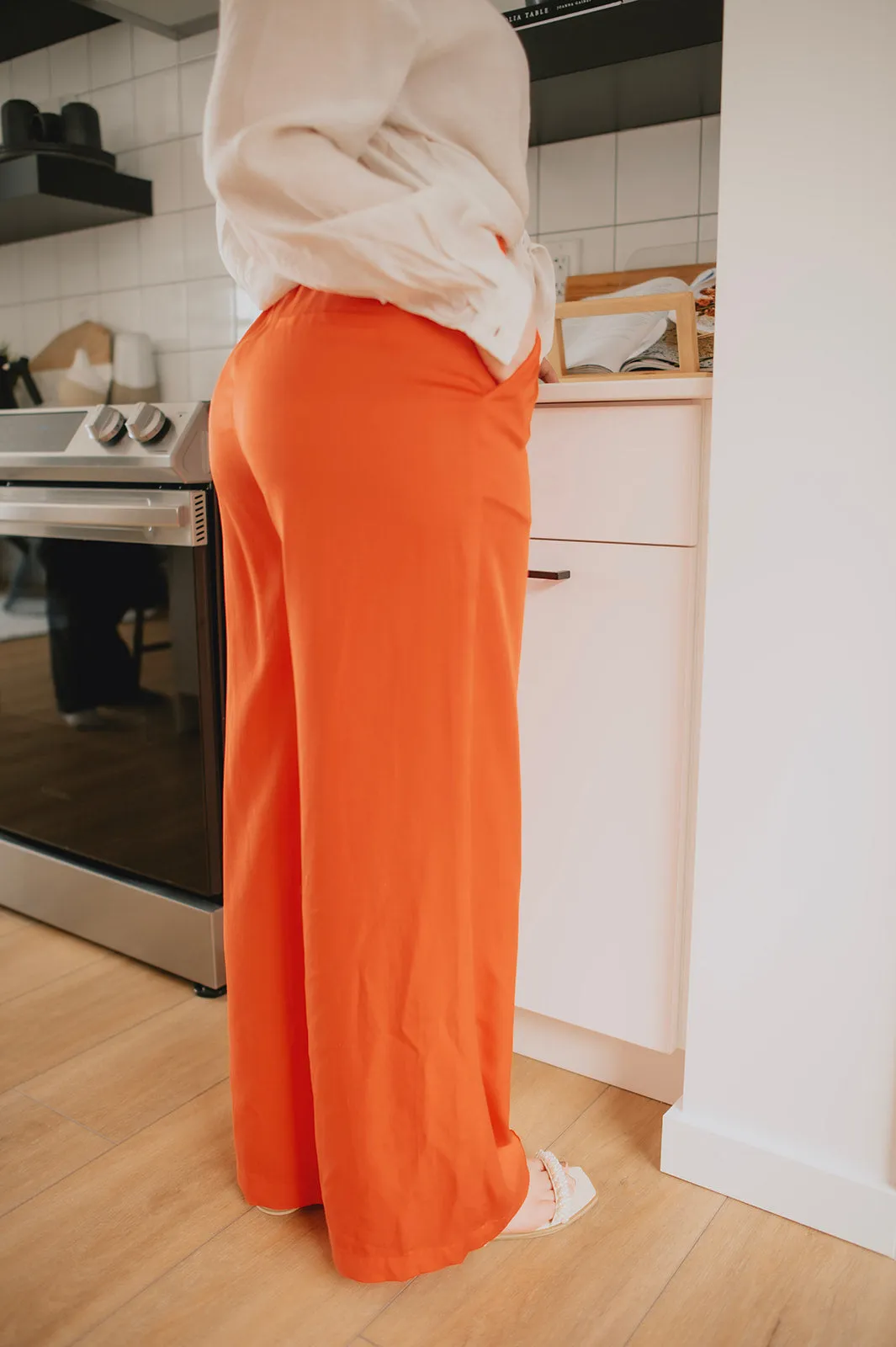 The Palmina Pant by FRNCH - Rouge