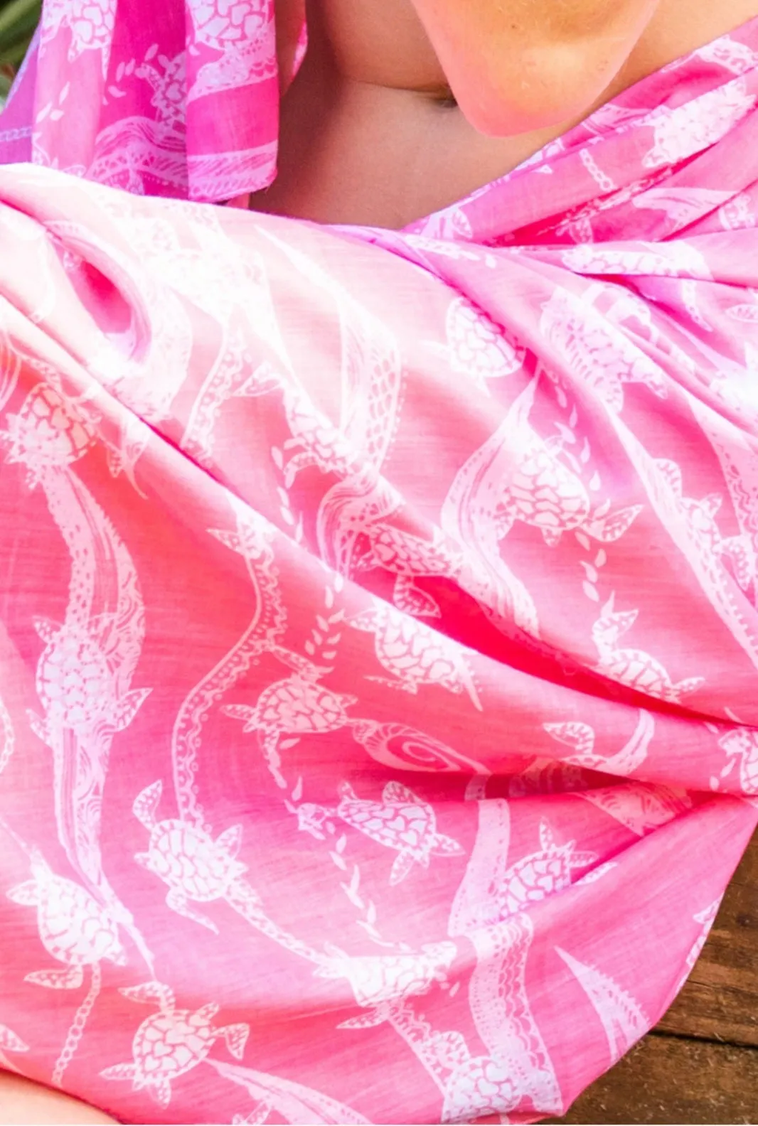 Turtle Printed Cotton Sarong Pareo KVNTRT