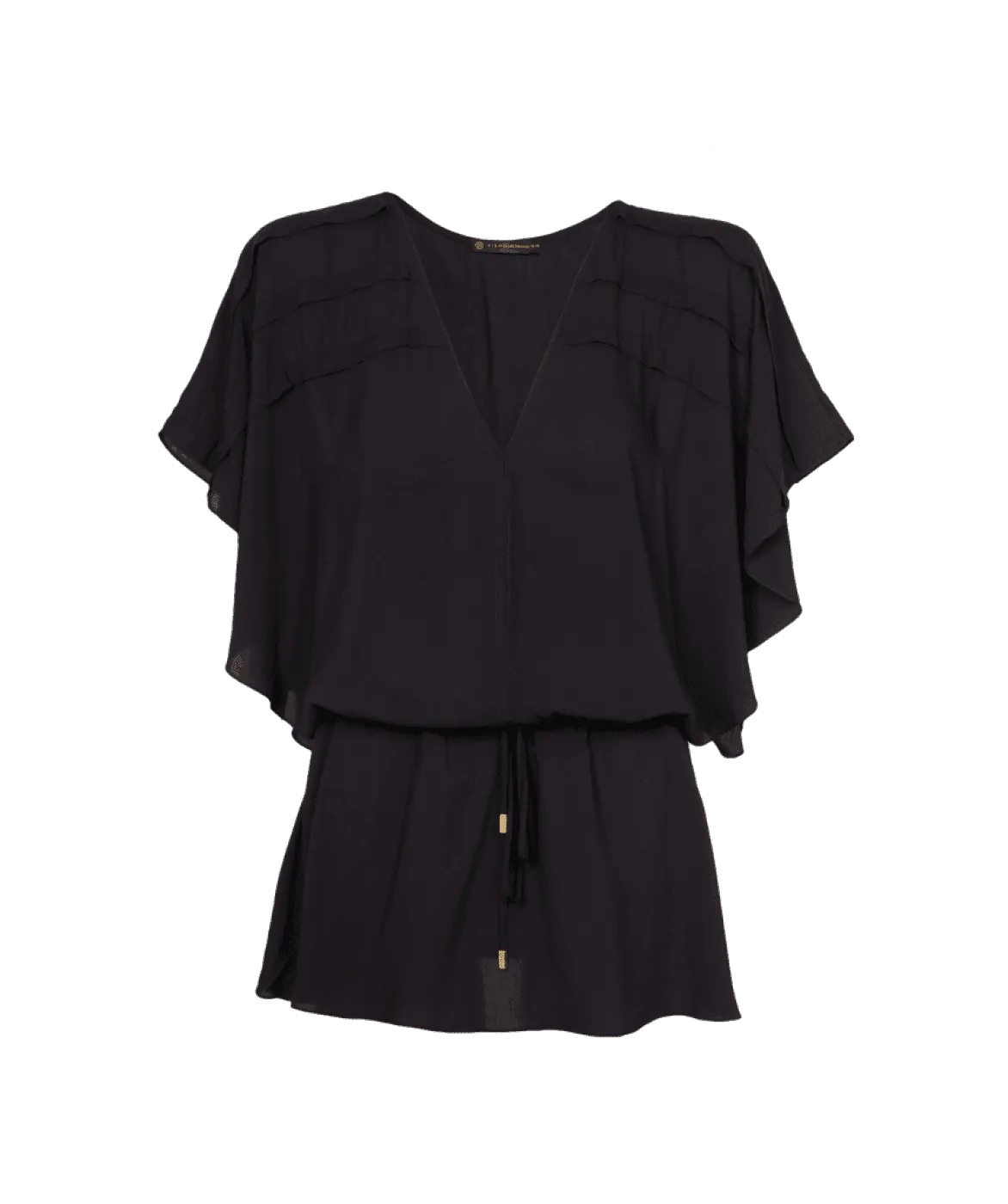 Vintage Pleats Tunic - Black