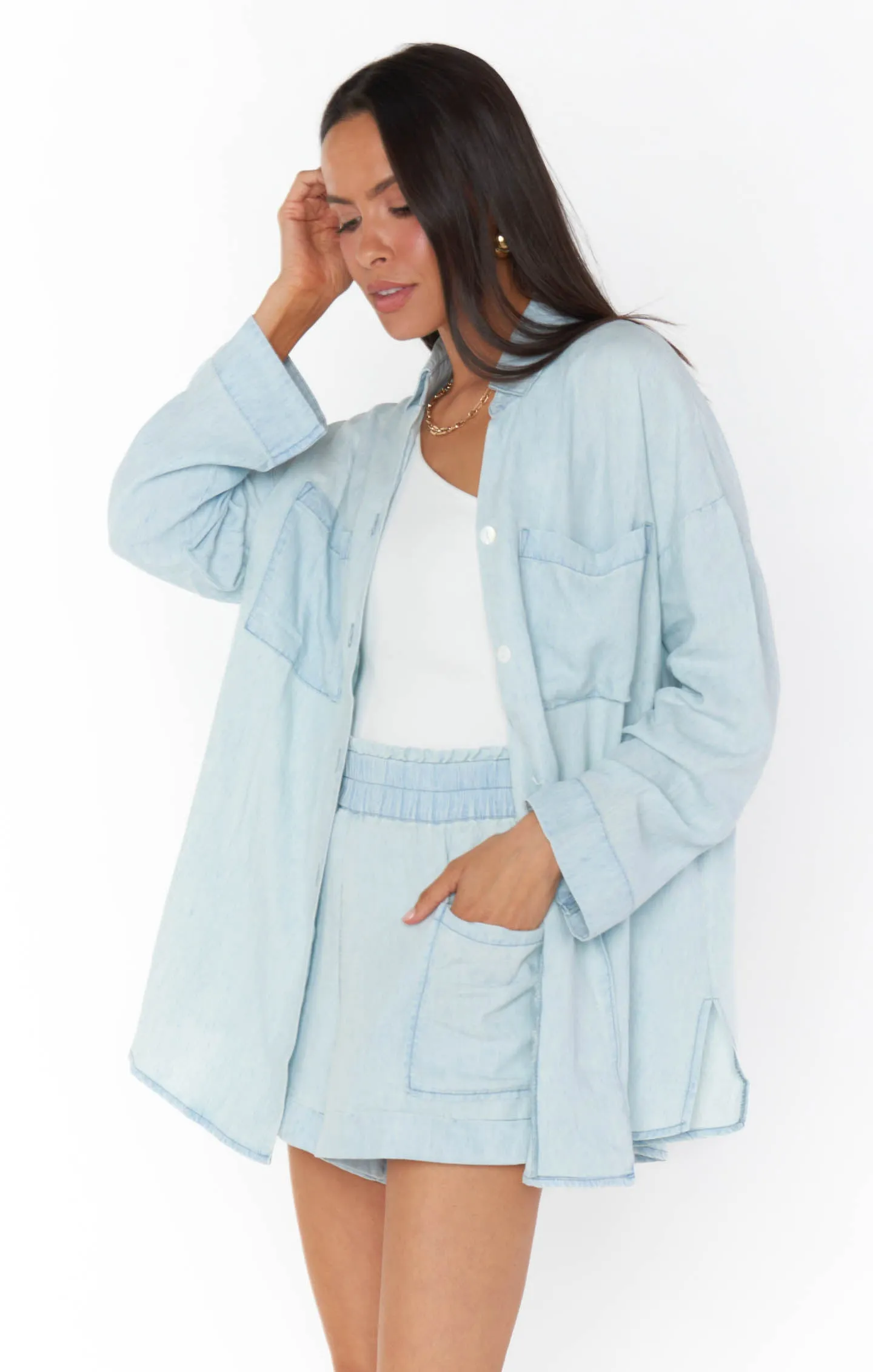Weekday Button Up | Light Chambray