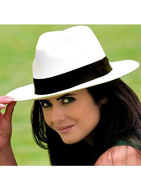 White Panama Hat - Premium Fedora Hat