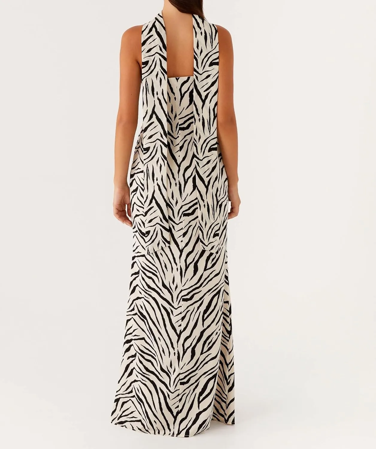 Women Floral Maxi Dress with Scarf Elegant Strapless Backless Bodycon Long Dress Y2k Tube Cocktail Sundress