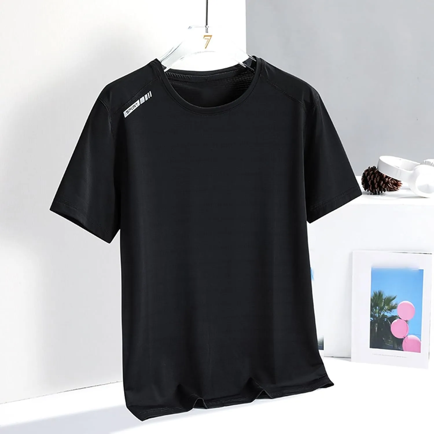 Womens Crew Neck Short Sleeve Tops Quick Dry Athletic Workout Shirts Casual Thin Soft Gym Running Yoga Summer Blouses