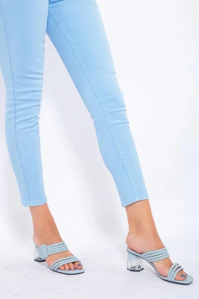 WOMEN'S FASHION COLORED JEANS IN BLUE