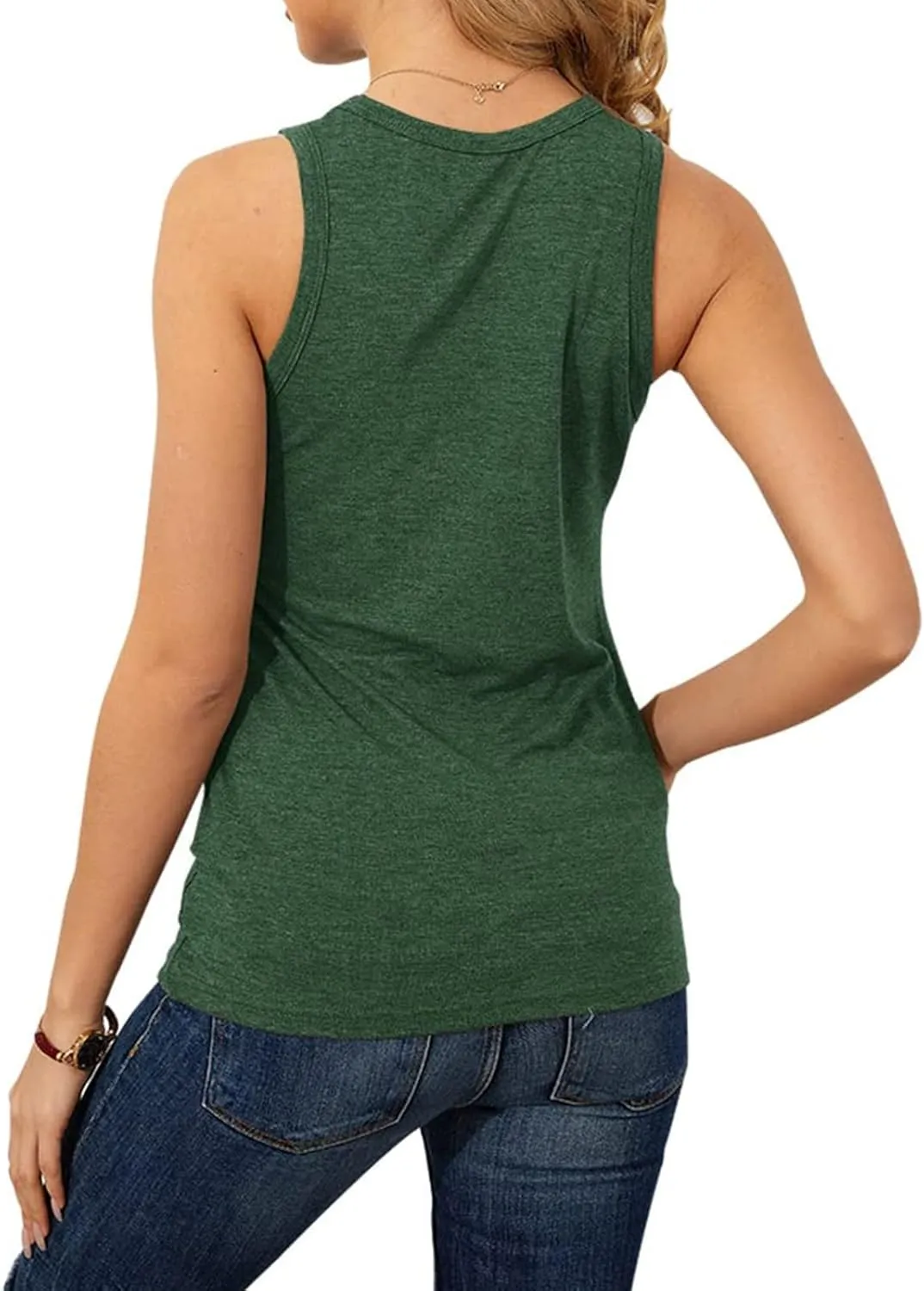 Womens Workout Elegant Sexy Cool O Neck Sleeveless Solid Breathable Tank Tops Shirt Beer Top for Women
